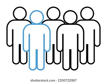 Symbol, people icon. vector file.