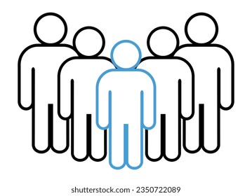 Symbol, people icon. vector file.
