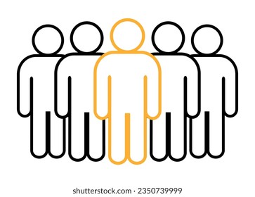 Symbol, people icon. vector file.
