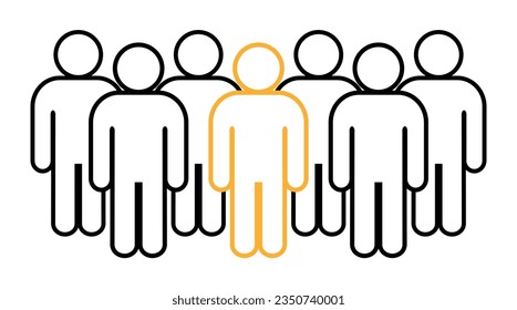 Symbol, people icon. vector file.