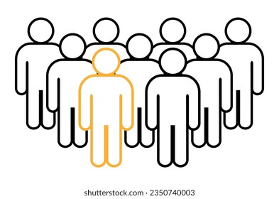 Symbol, people icon. vector file.