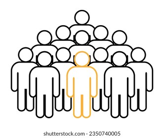Symbol, people icon. vector file.