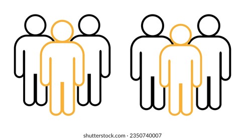 Symbol, people icon. vector file.
