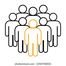 Symbol, people icon. vector file.