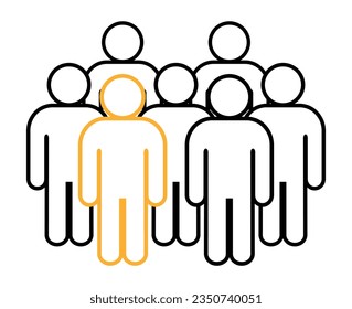 Symbol, people icon. vector file.