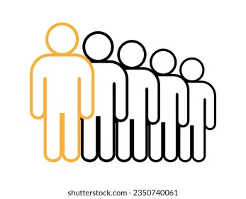 Symbol, people icon. vector file.