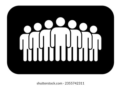 Symbol, people icon. vector file.
