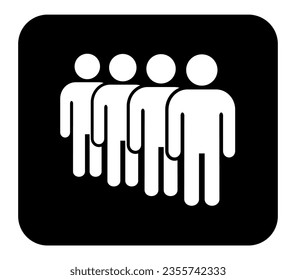 Symbol, people icon. vector file.