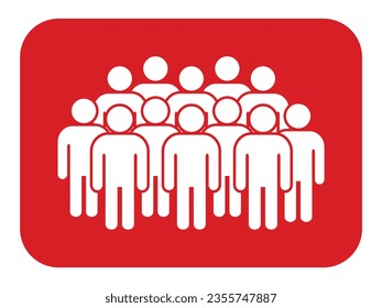 Symbol, people icon. vector file.