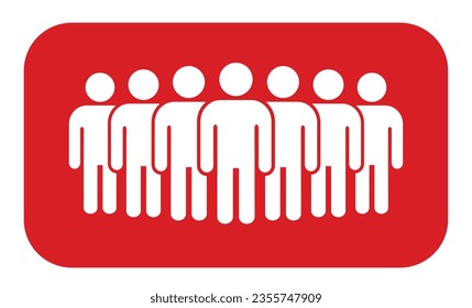 Symbol, people icon. vector file.
