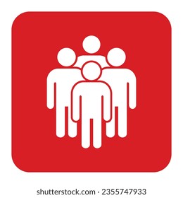 Símbolo, icono de personas. archivo vectorial.