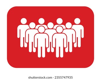 Symbol, people icon. vector file.