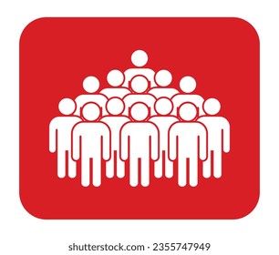 Símbolo, icono de personas. archivo vectorial.