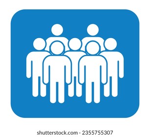Símbolo, icono de personas. archivo vectorial.