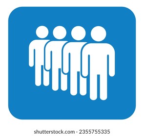 Símbolo, icono de personas. archivo vectorial.