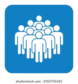 Símbolo, icono de personas. archivo vectorial.