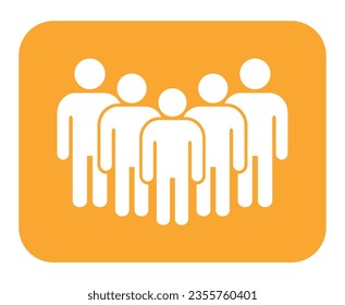 Símbolo, icono de personas. archivo vectorial.
