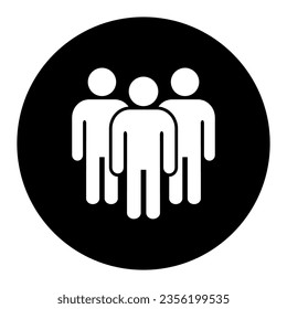 Símbolo, icono de personas. archivo vectorial.