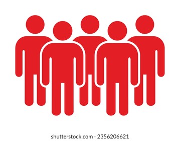 Símbolo, icono de personas. archivo vectorial.