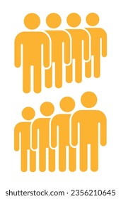 Symbol, people icon. vector file.
