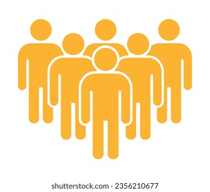 Símbolo, icono de personas. archivo vectorial.
