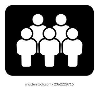 Symbol, people icon. vector file.