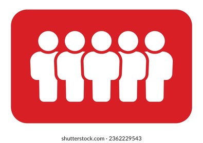 Símbolo, icono de personas. archivo vectorial.