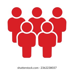 Símbolo, icono de personas. archivo vectorial.