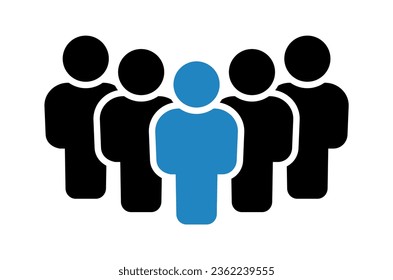 Símbolo, icono de personas. archivo vectorial.