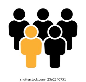 Symbol, people icon. vector file.