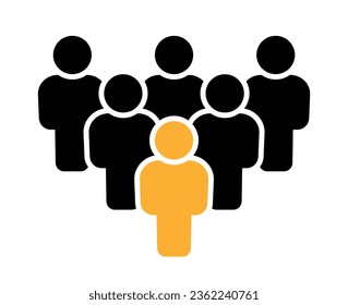 Symbol, people icon. vector file.