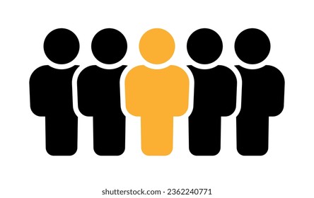Symbol, people icon. vector file.