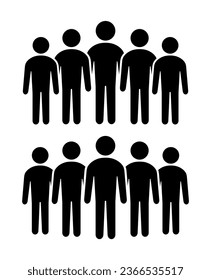 Symbol, Leute Symbol. Vektordatei.