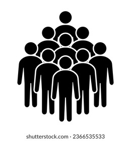 Símbolo, icono de personas. archivo vectorial.