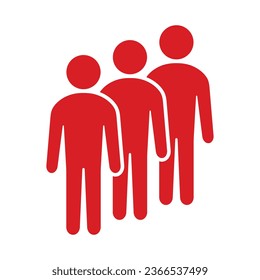 Símbolo, icono de personas. archivo vectorial.