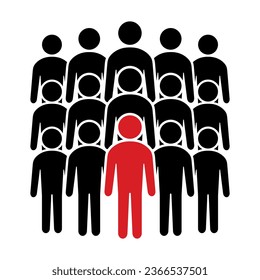 Symbol, people icon. vector file.