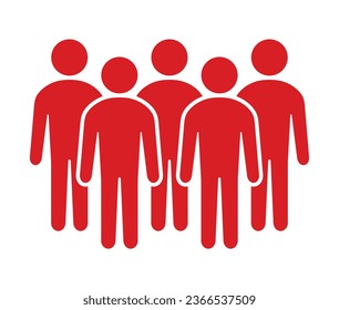 Símbolo, icono de personas. archivo vectorial.