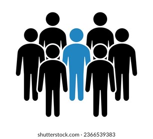 Symbol, people icon. vector file.