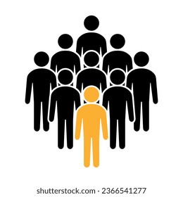 Symbol, people icon. vector file.