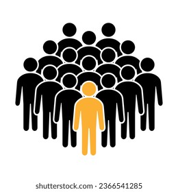 Symbol, people icon. vector file.