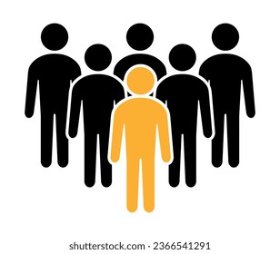 Symbol, people icon. vector file.