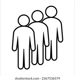 Symbol, people icon. vector file.