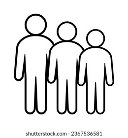 Symbol, people icon. vector file.