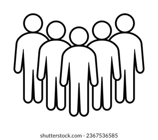 Symbol, people icon. vector file.