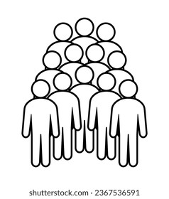 Symbol, Leute Symbol. Vektordatei.