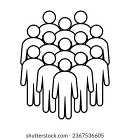 Símbolo, icono de personas. archivo vectorial.