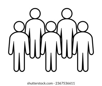 Symbol, people icon. vector file.
