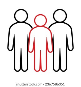 Symbol, people icon. vector file.