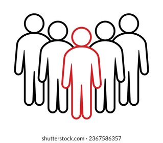 Symbol, people icon. vector file.