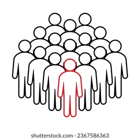 Symbol, people icon. vector file.